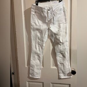 RUE21 Denim High Waisted Crop Jeans Stretch Girls Size 7/8